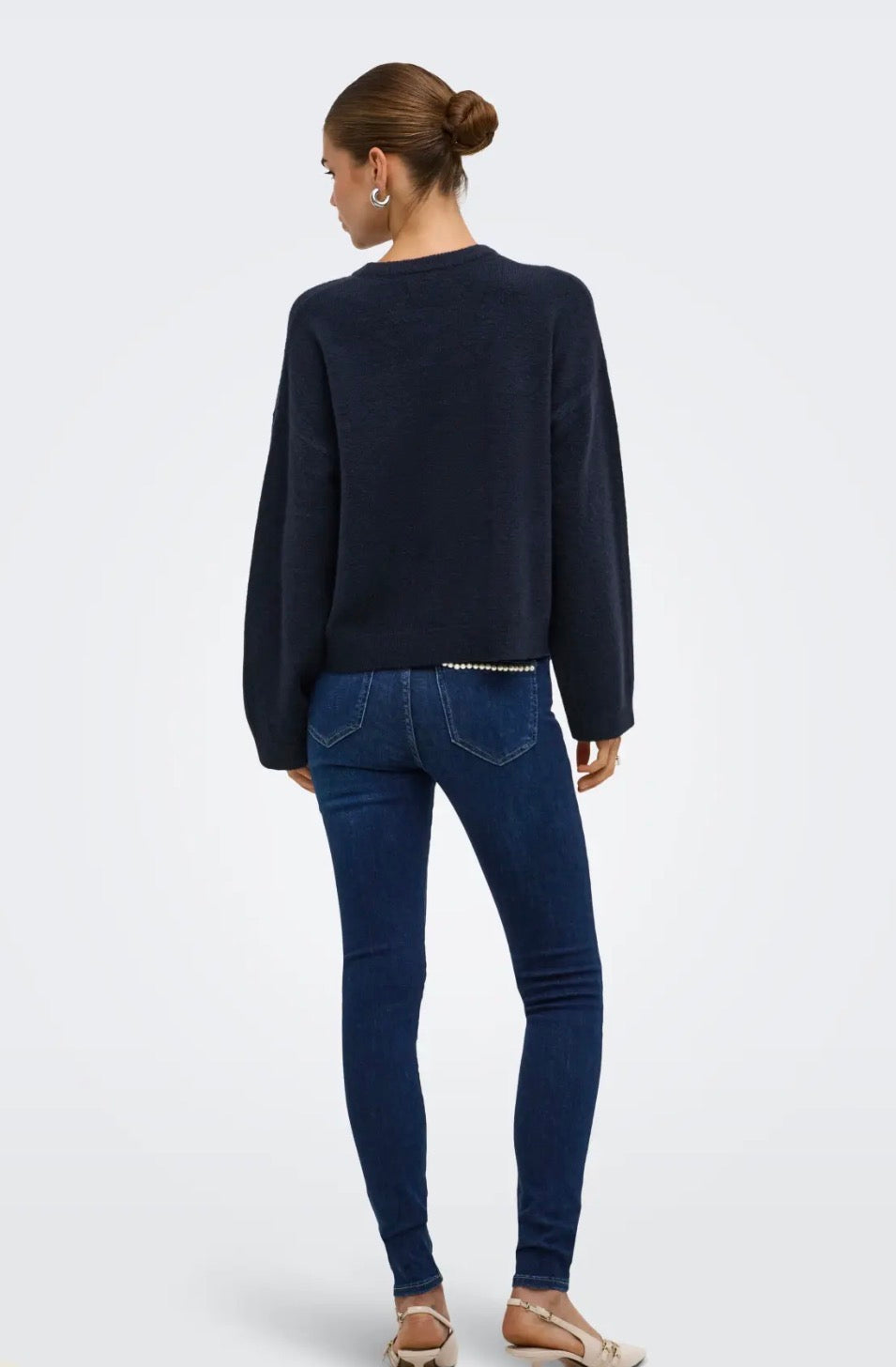 ONLY SIMONI LS O-NECK KNT PULLOVER - NIGHT SKY