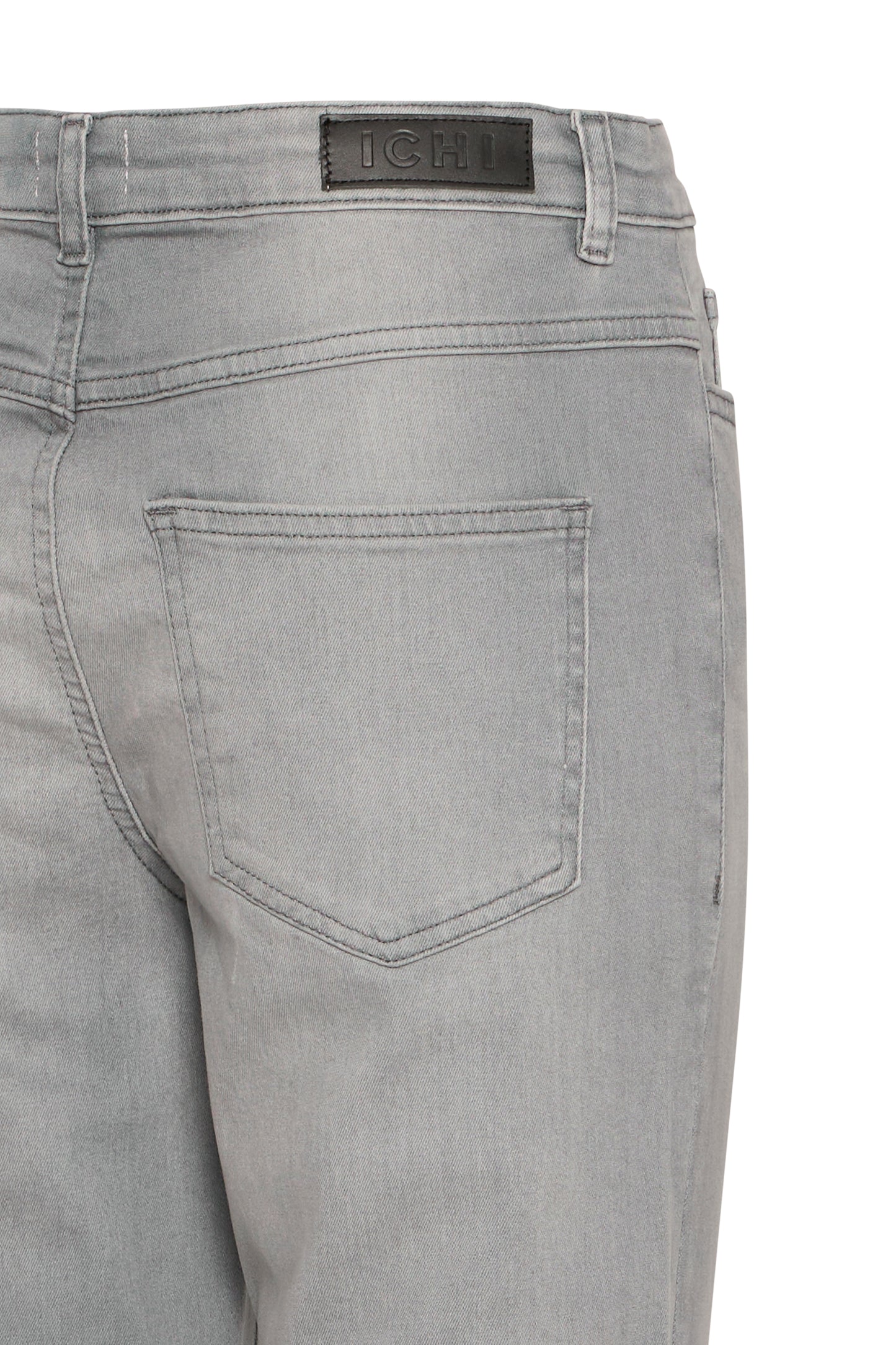 ICHI TWIGGY RAVEN CROPPED LIGHT GREY WASH 20110967
