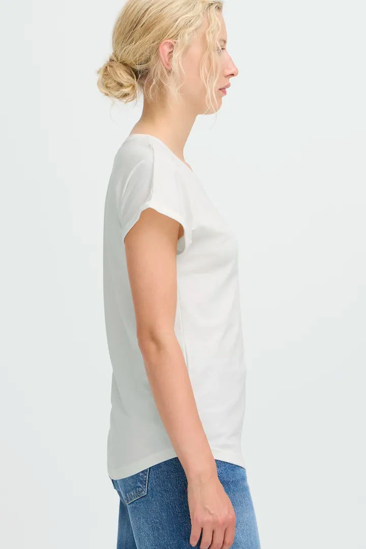 B YOUNG PAMILA SS TSHIRT OFF WHITE 20804205