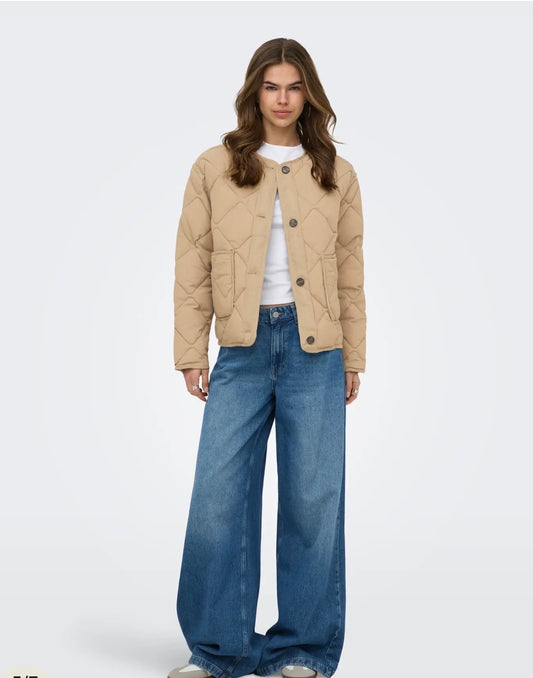 ONLY HARRIET QUILTED JACKET - CORNSTALK