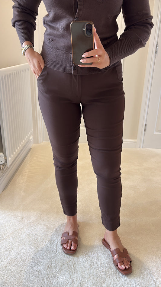 B YOUNG DIXI CHINOS - JAVA BROWN