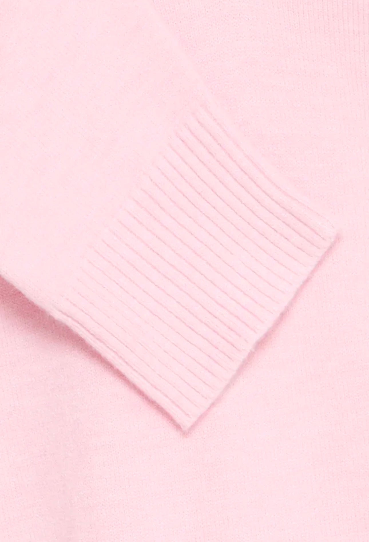 B Young Manina V neck Jumper 20818453 Parfait Pink Melange