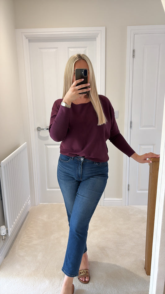 B YOUNG MMORLA BATWING JUMPER - FIG