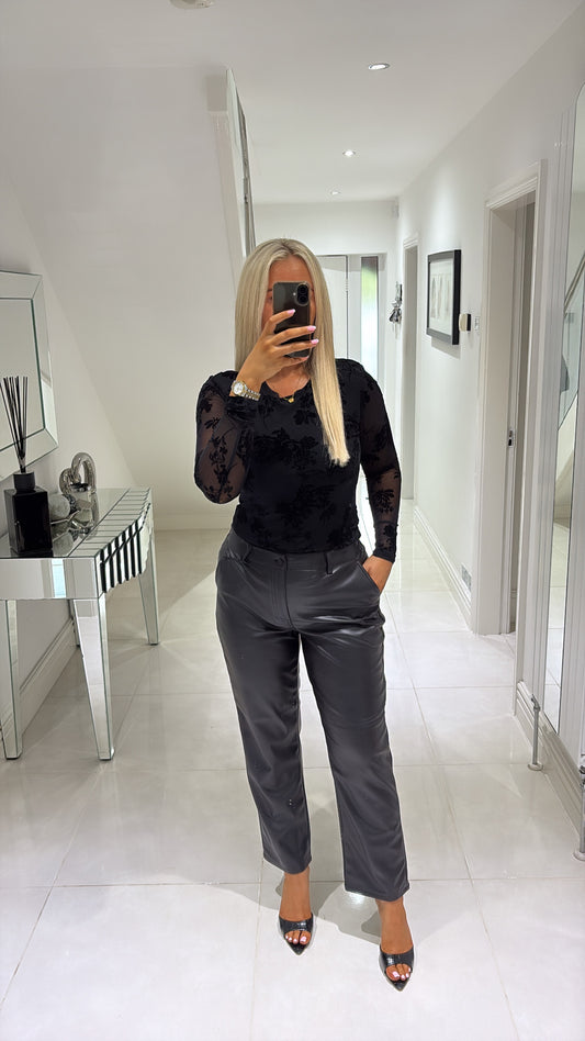 B YOUNG DAJA PANTS - BLACK