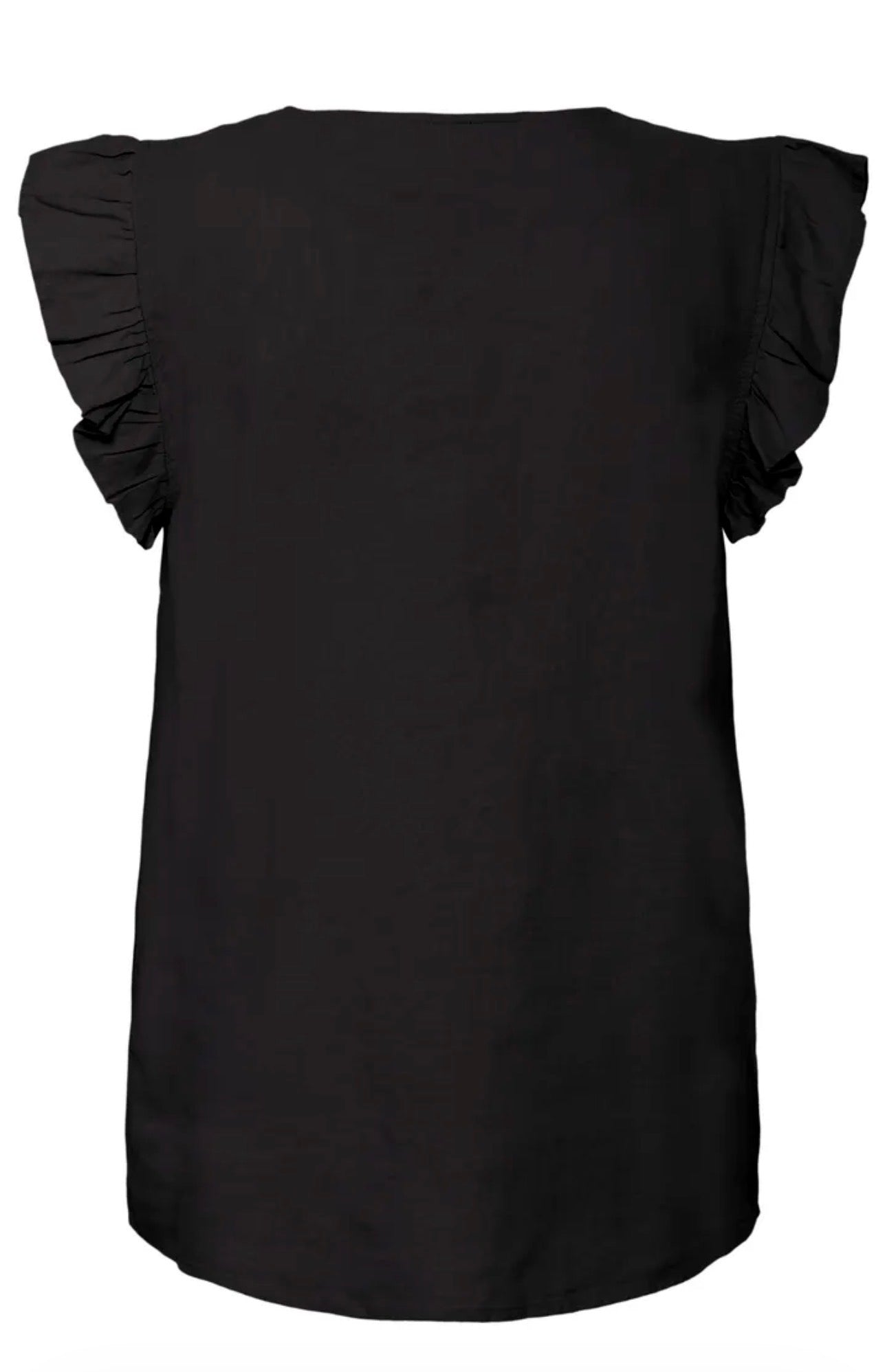 B YOUNG FALAKKA RUFFLE SHIRT 20816604 BLACK