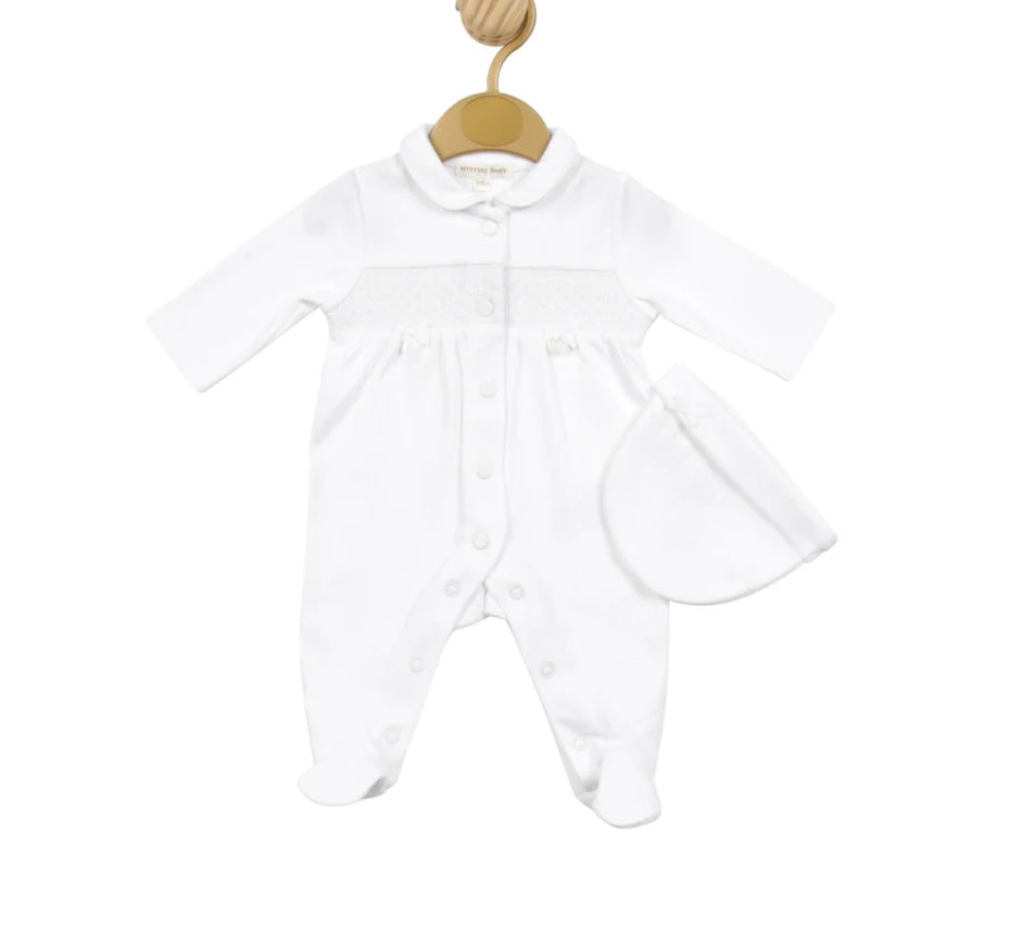 Mintini Premature Baby All In One White MB5132