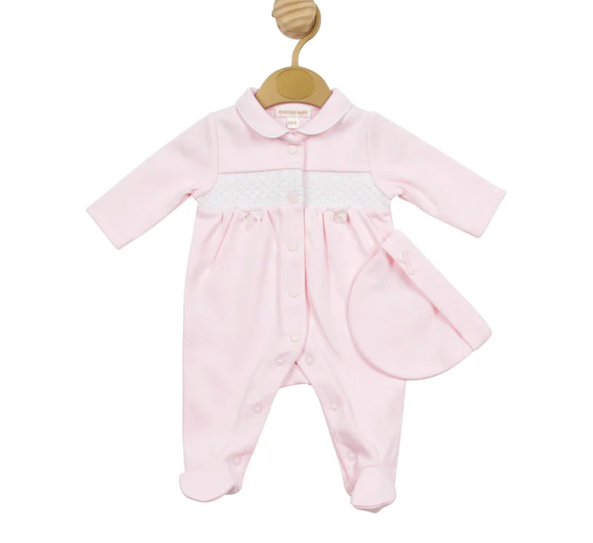 Mintini Premature Baby All In One Pink MB5140
