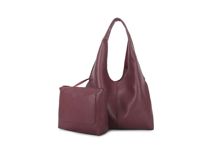 2 PIECE SHOULDER BAG SET - 5 COLOUR CHOICES