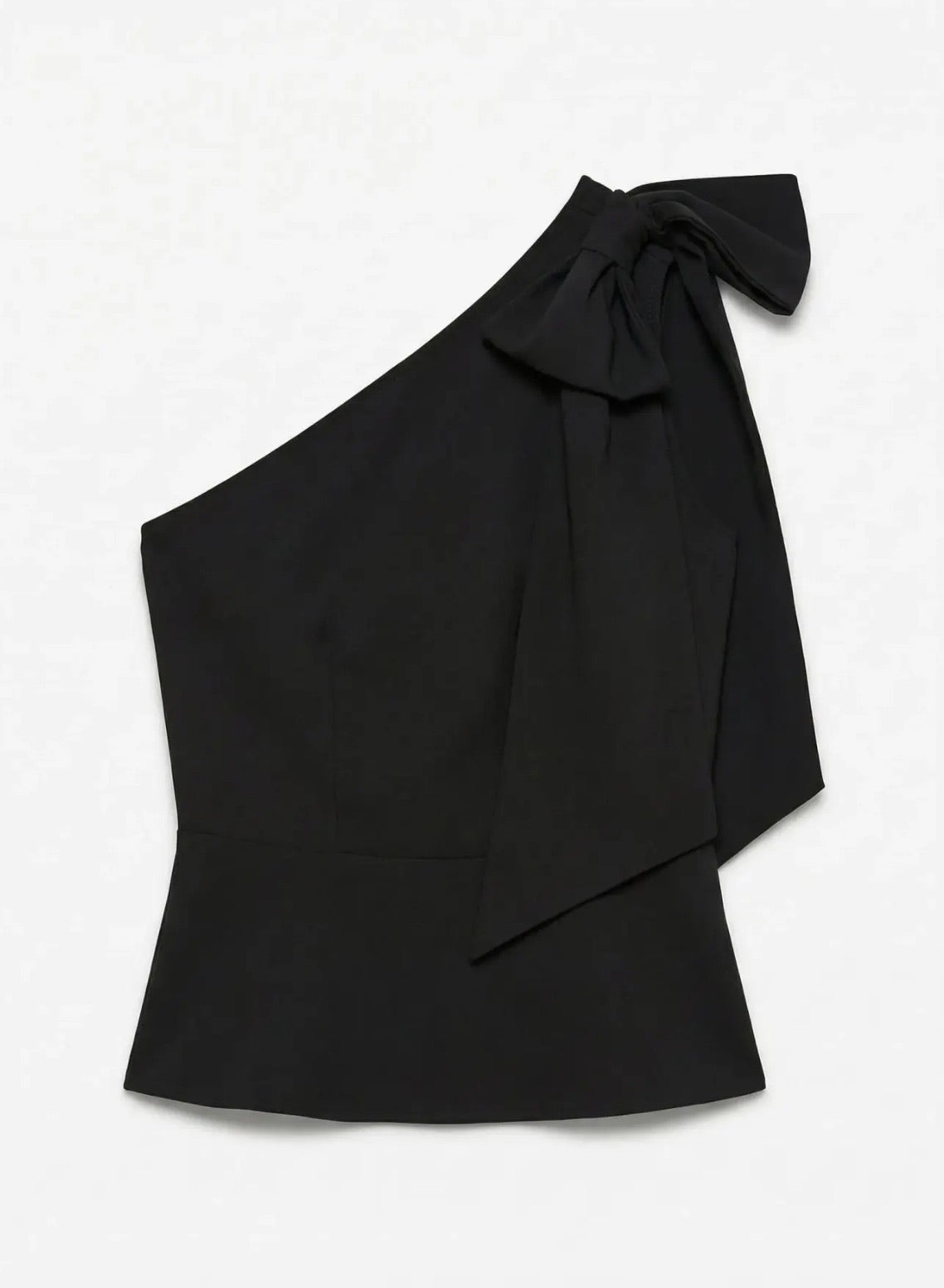 VERO MODA EVELIN ONE SHOULDER TOP - BLACK