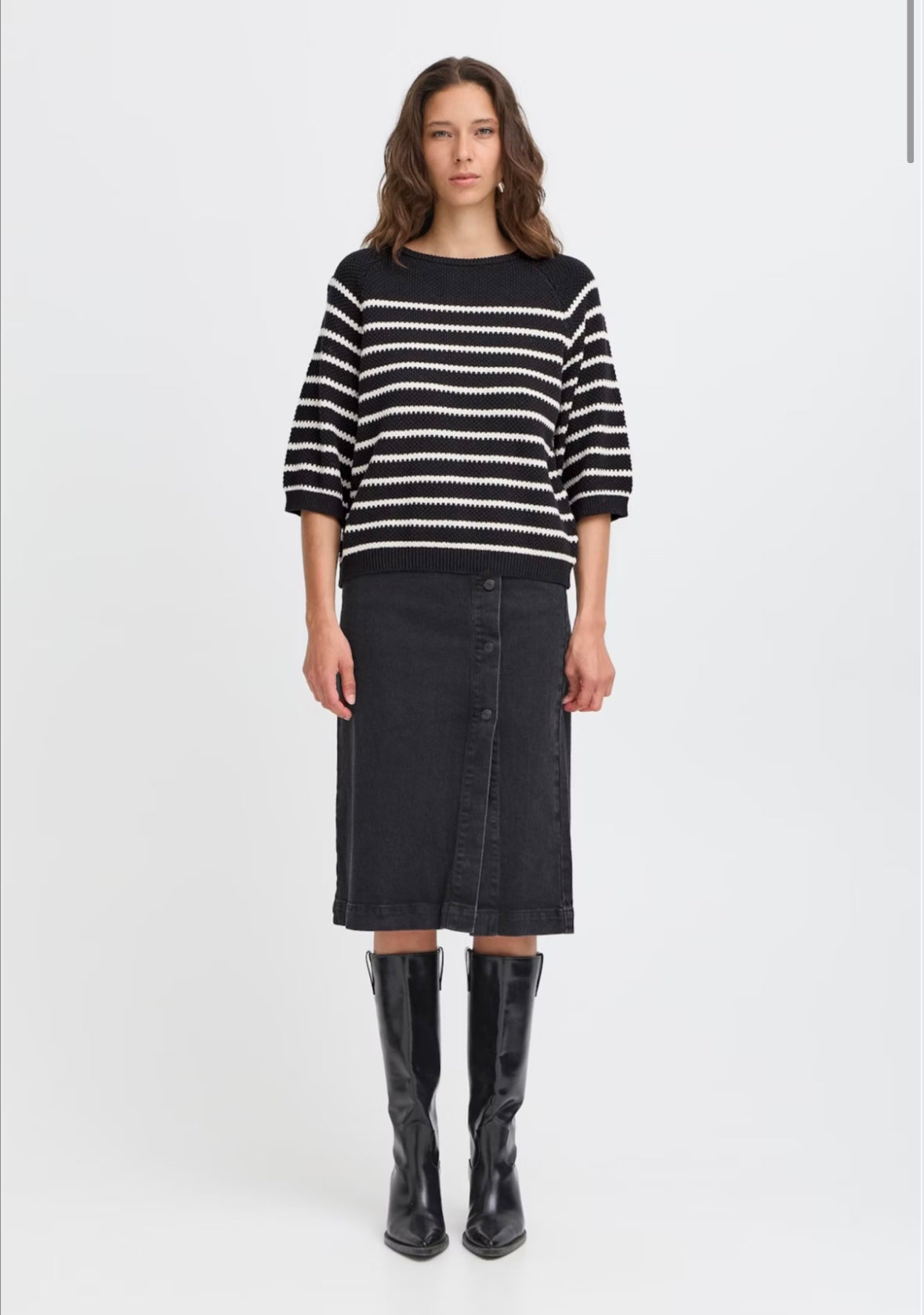 B Young Mikala Raglan Jumper Port Royale mix 20817113