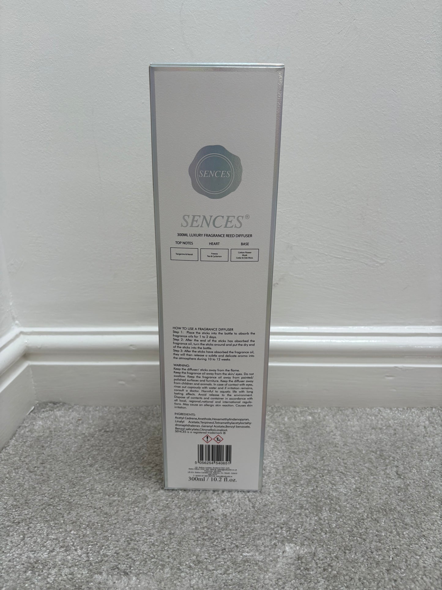 SENCES 300ML Fragrance Reed Diffuser White Tea & Bergamot