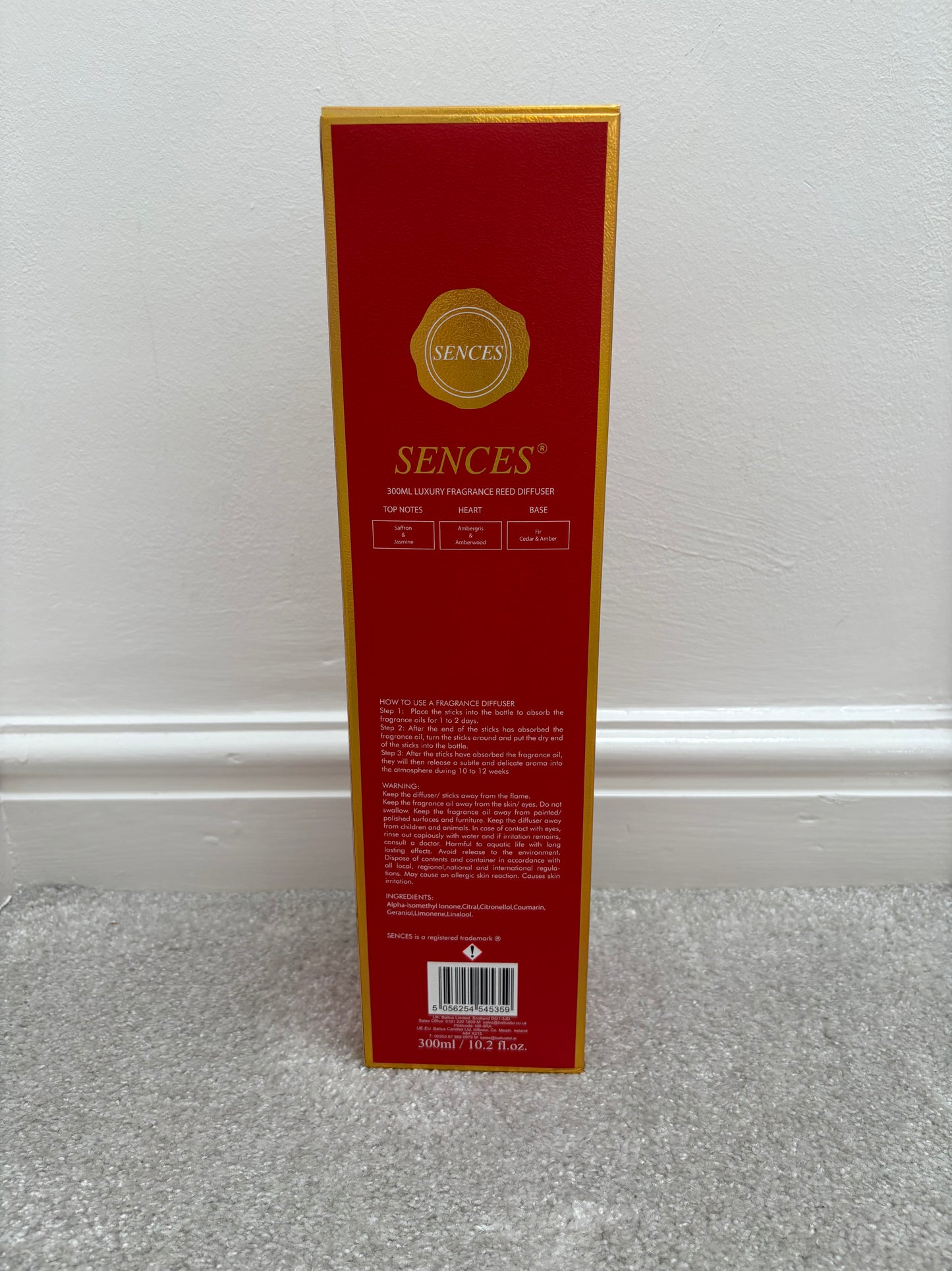 SENCES 300ML Fragrance Reed Diffuser Baccarat Rouge