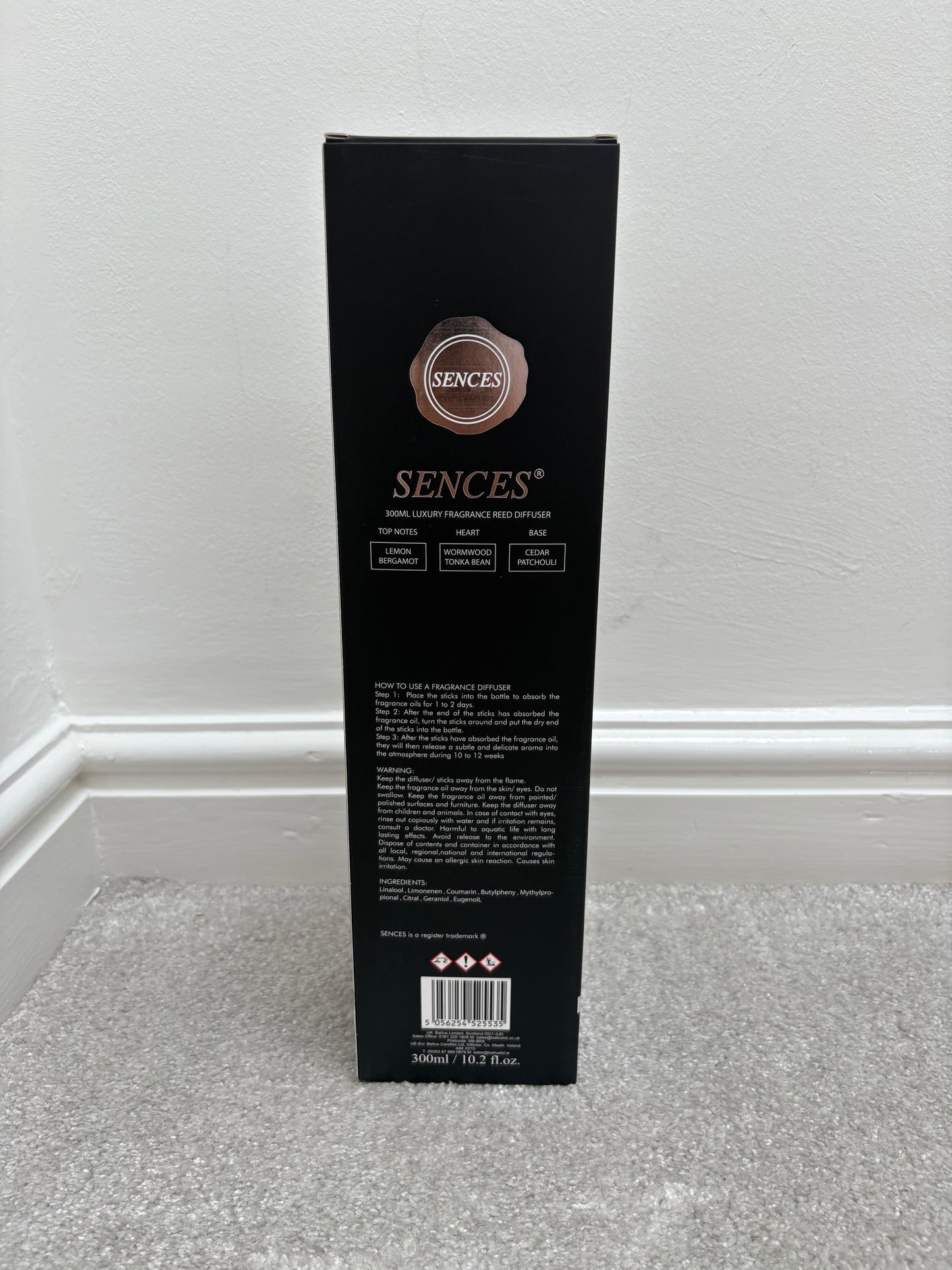 SENCES 300ML Fragrance Reed Diffuser Black Forest
