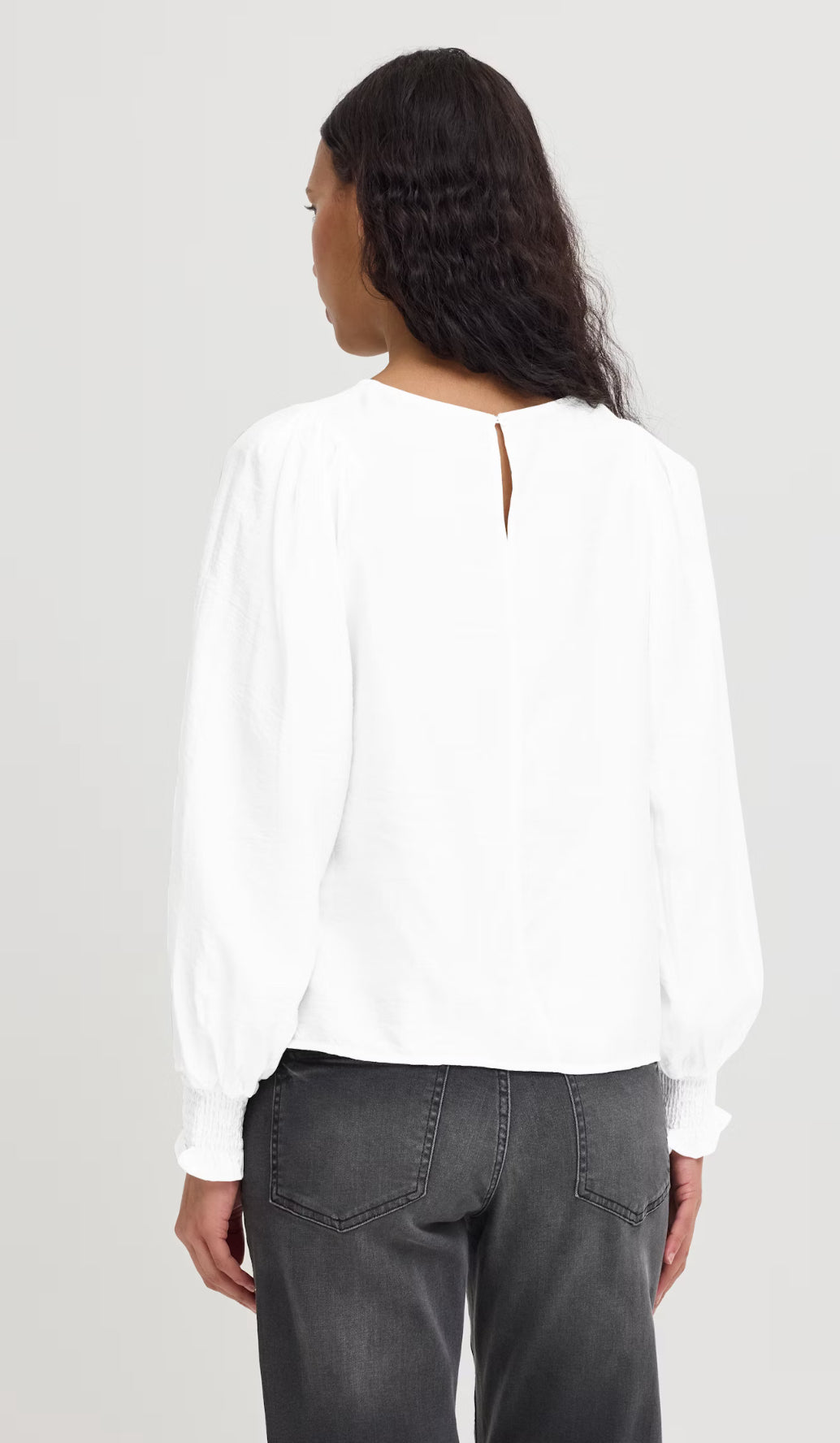 ICHI WILMA LS BLOUSE CLOUD DANCER 20123703