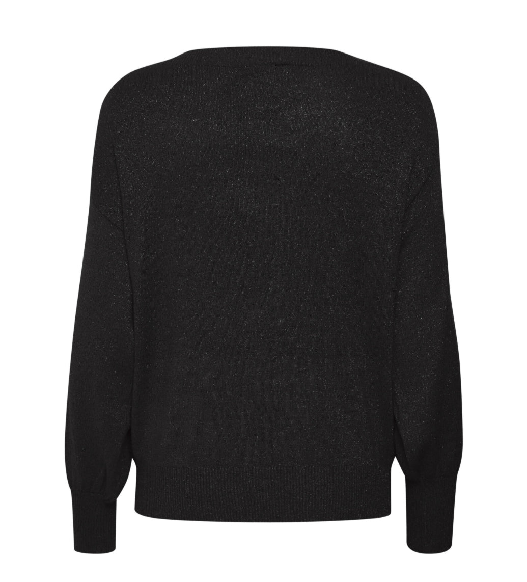 ICHI MOPAZ LS BLACK SPARKLE JUMPER 20110711