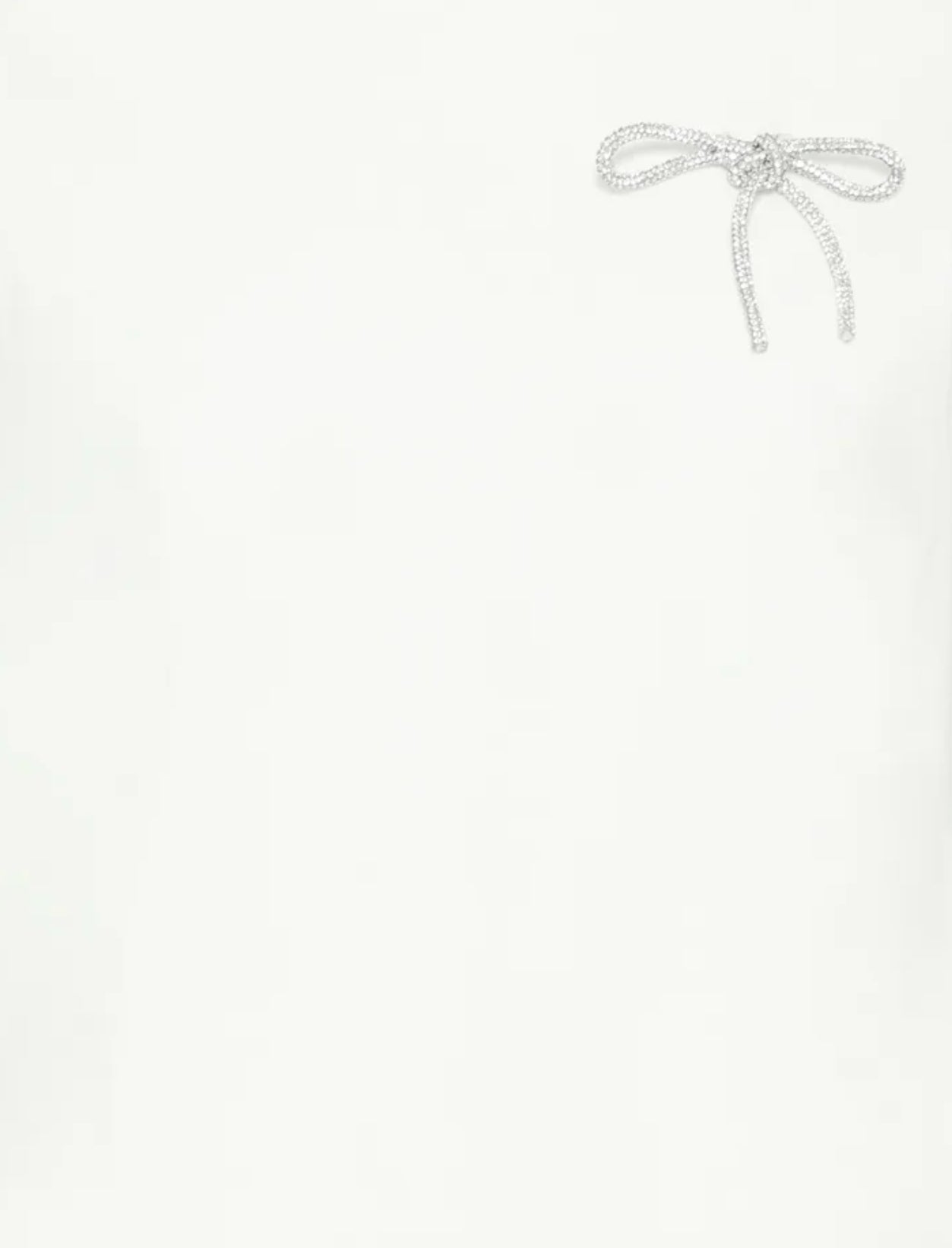 ICHI KAMILLE SS TSHIRT CLOUD DANCER BOW BROOCH 20124728