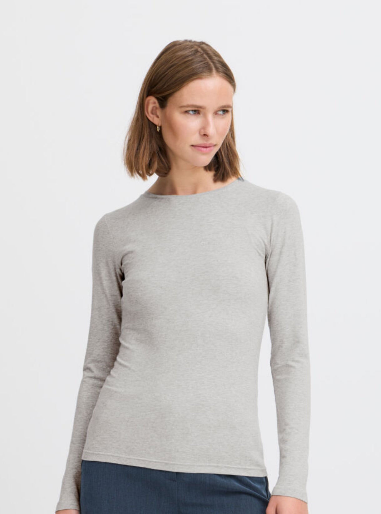 B Young Pamila LS T-shirt Grey melange 20807594