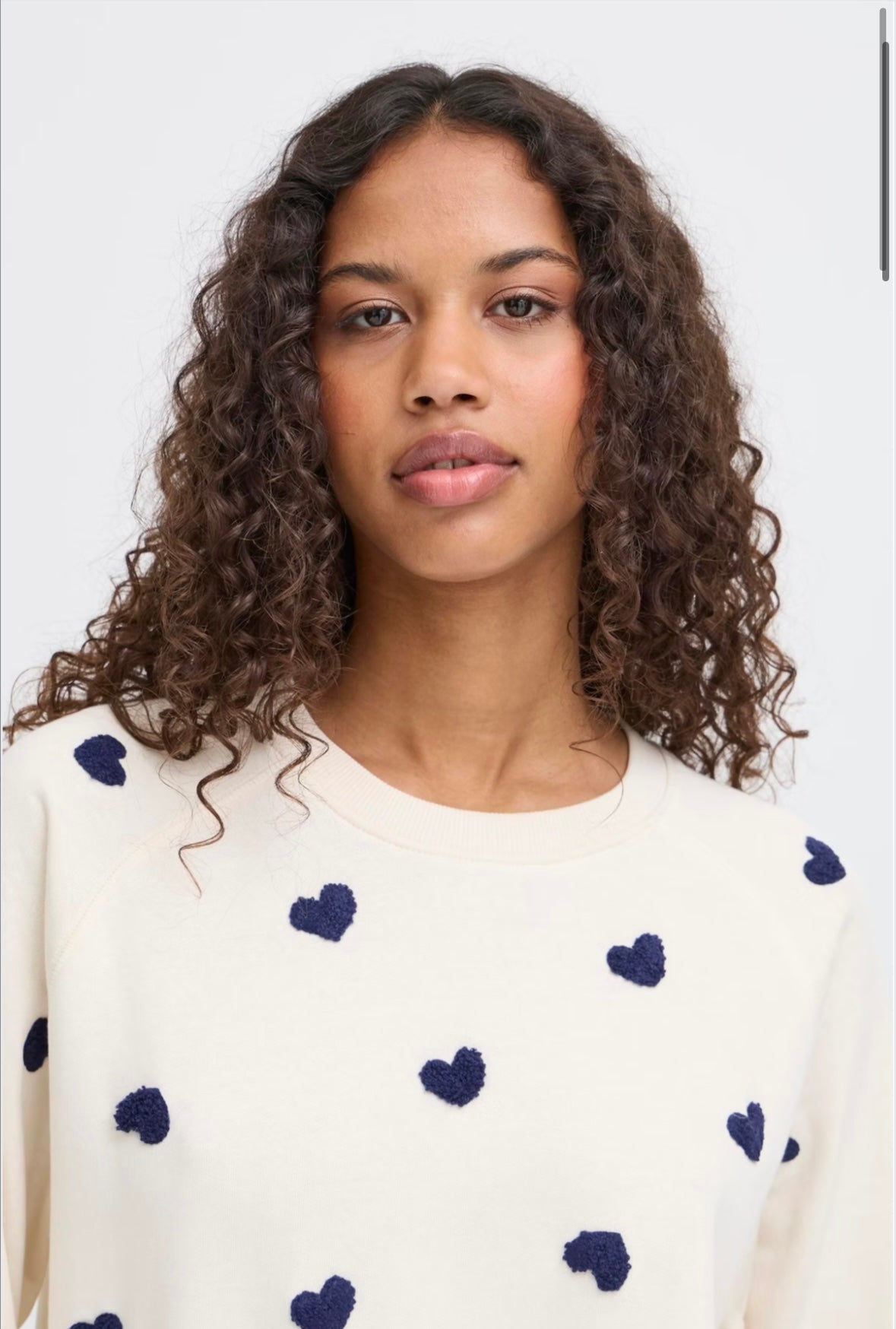 ICHI KASURA PATRIOT BLUE HEART SWEATSHIRT 20124128