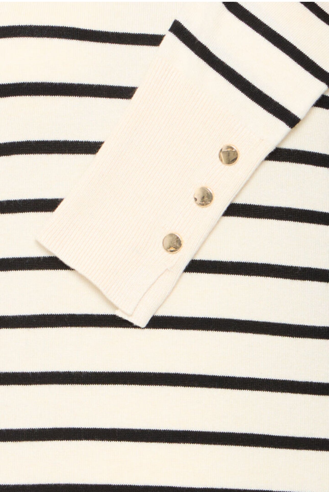 PULZ SARA STRIPED ONECK PULLOVER ANTIQUE WHITE