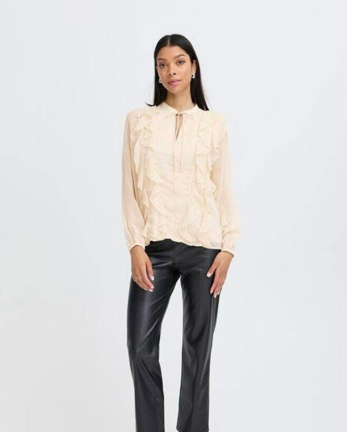 B YOUNG Gijo Frill Blouse 20818322