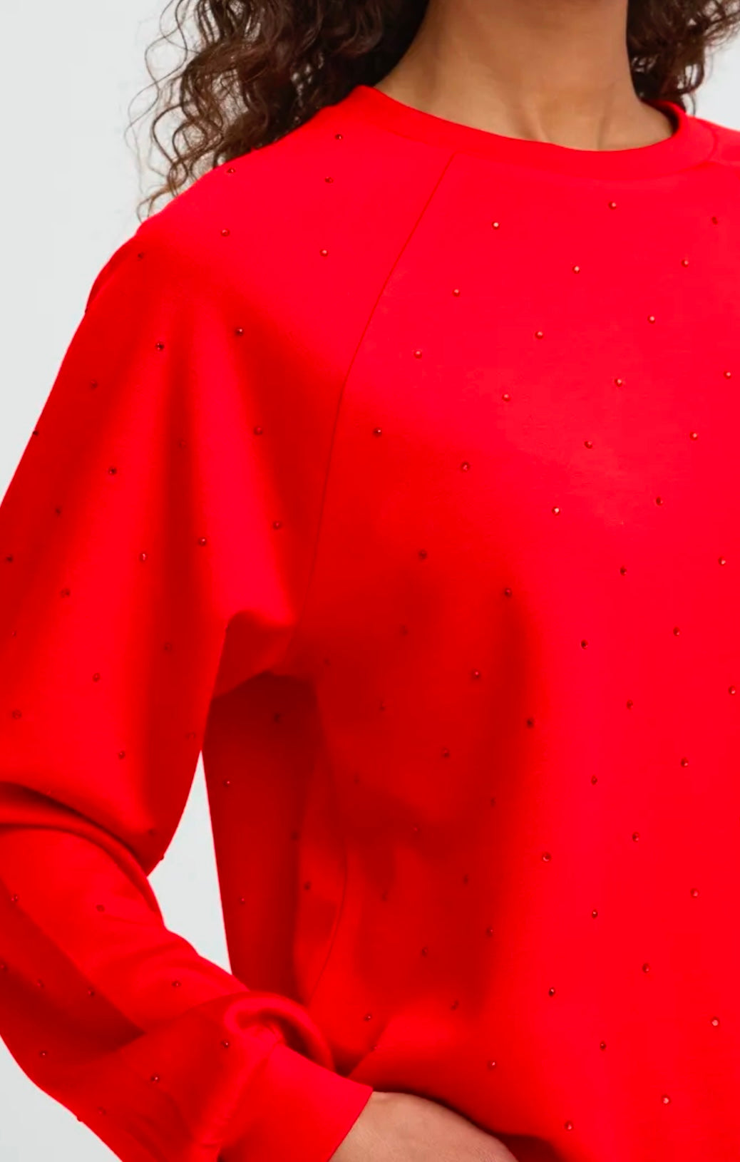 ICHI AMIAS LS JUMPER RACING RED 20124881