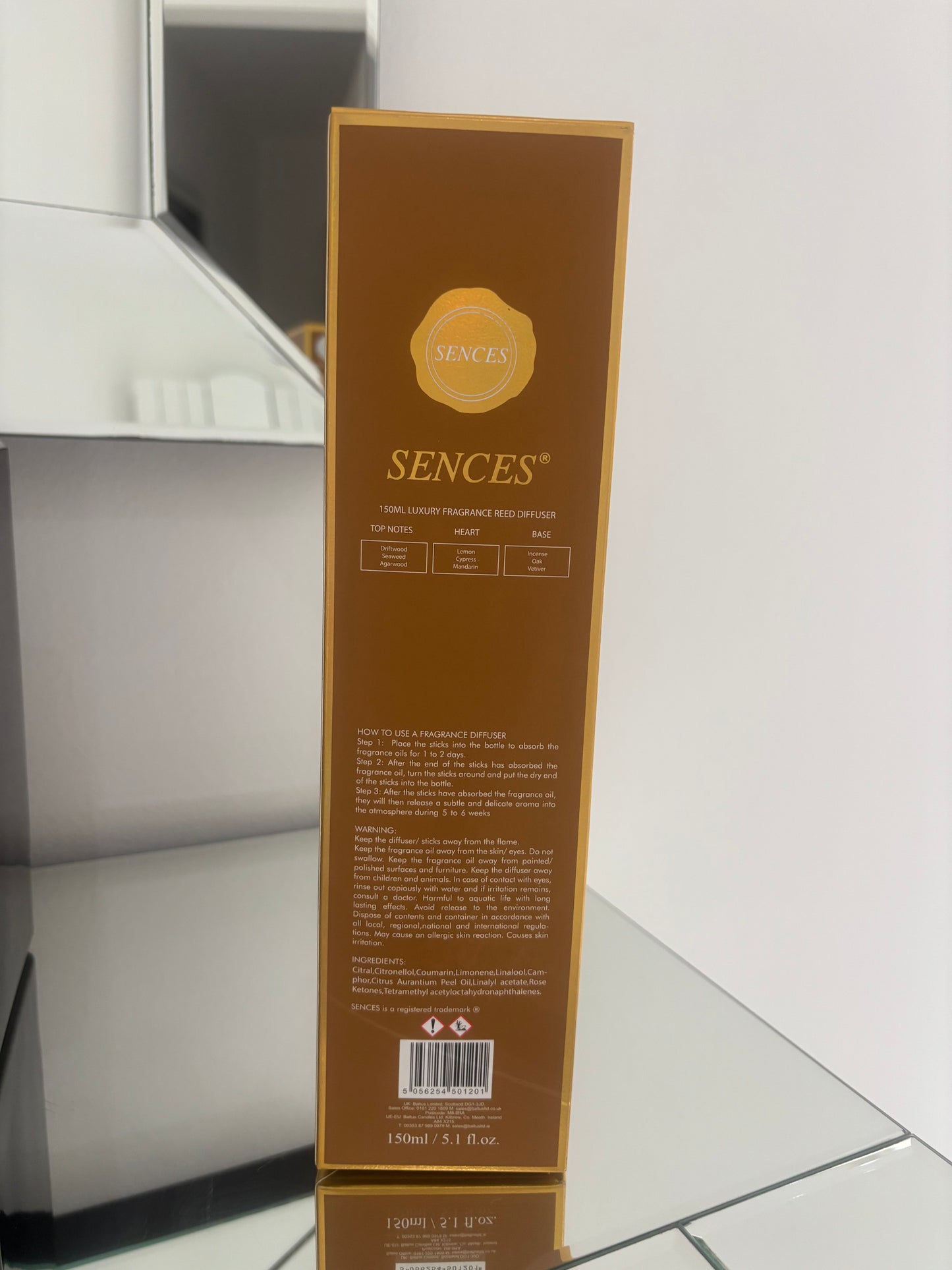 SENCES 150ML Fragrance Reed Diffuser Costa Azzurra