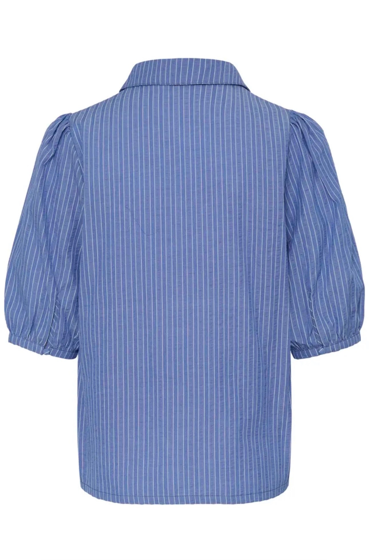 B YOUNG JAIDEN STRIPED SHIRT in NEBULAS BLUE STRIPE