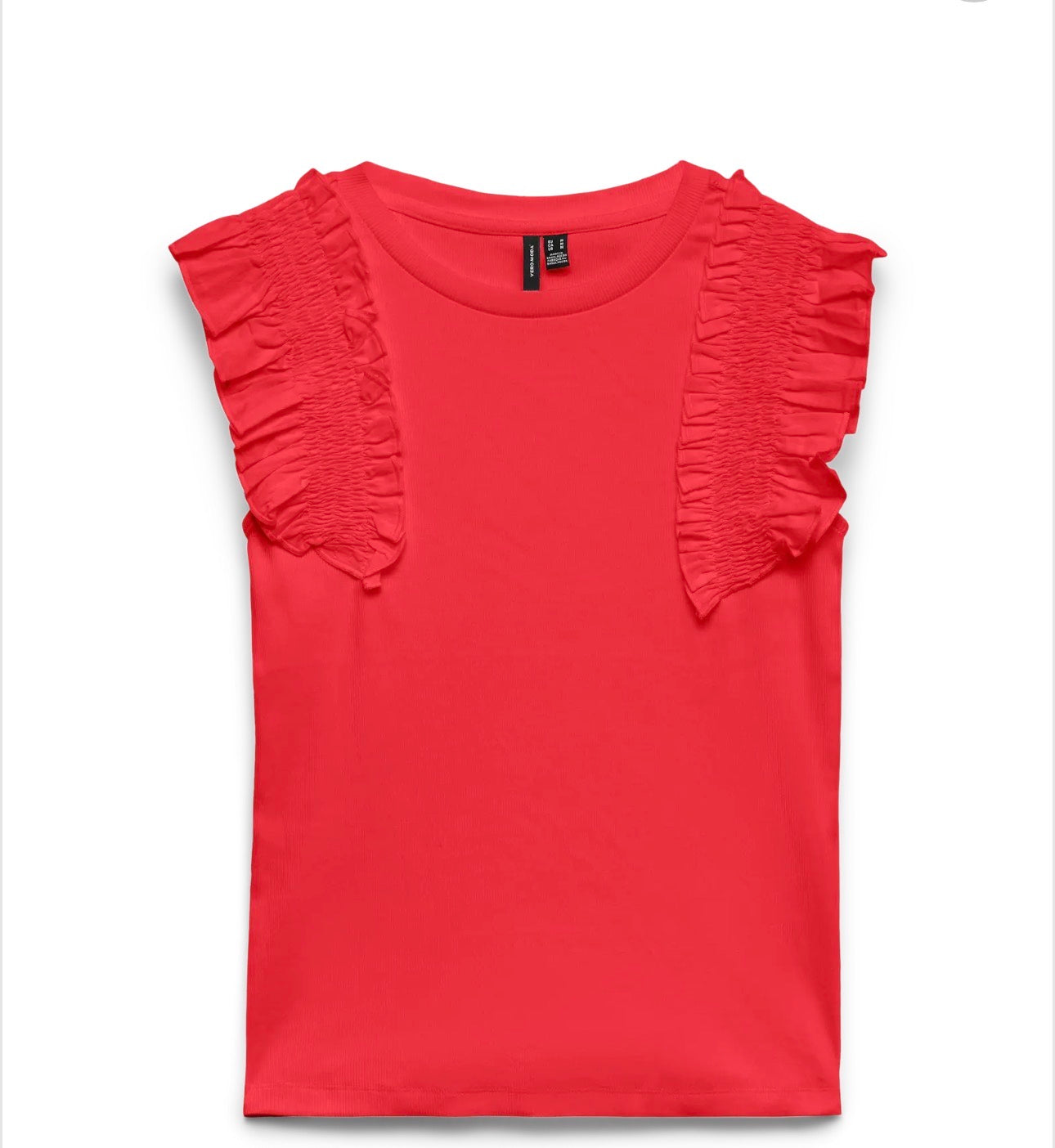 VERO MODA TINNA CS O-NECK TOP POINSETTIA