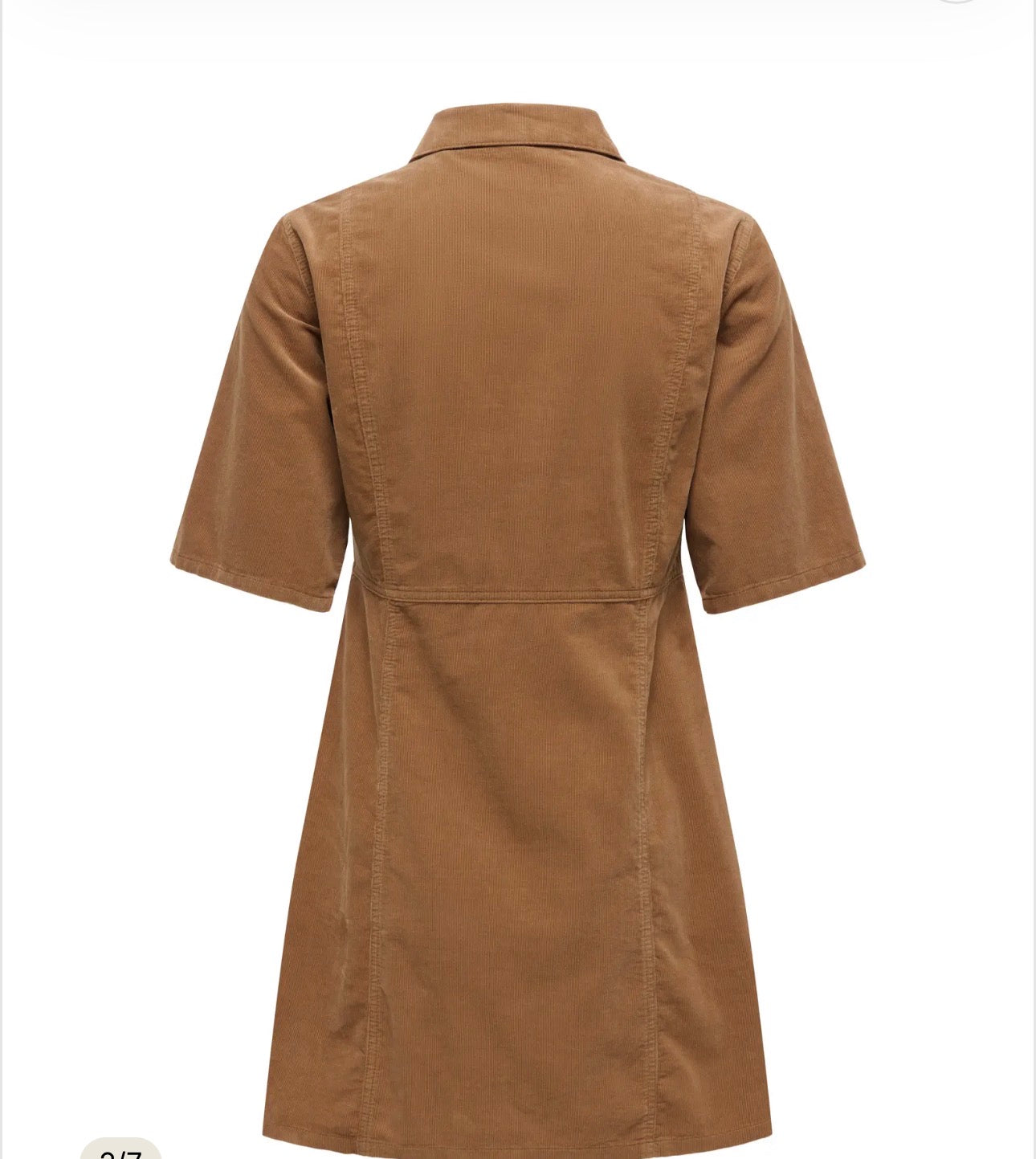 ONLY LAIME 2/4 SHORT CORD DRESS BISON