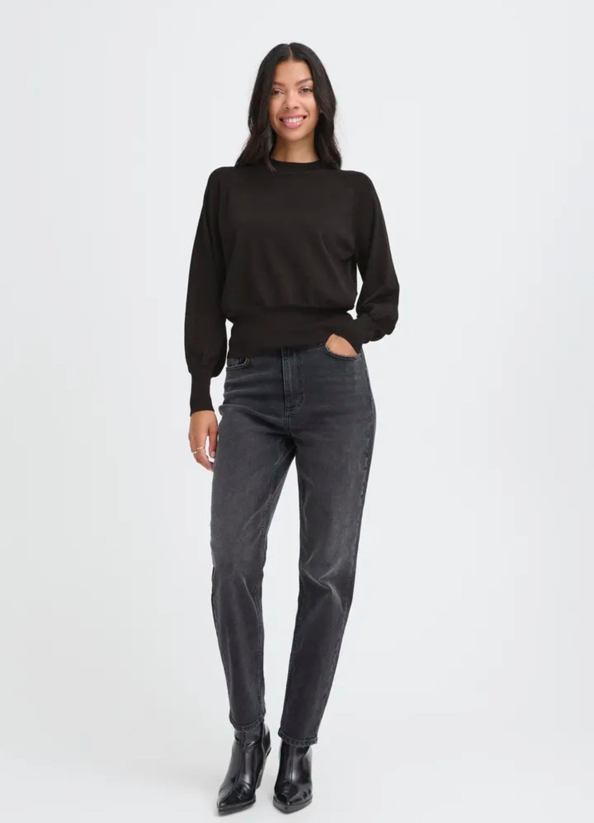 B YOUNG MOBBE JUMPER - METEORITE SHIMMER