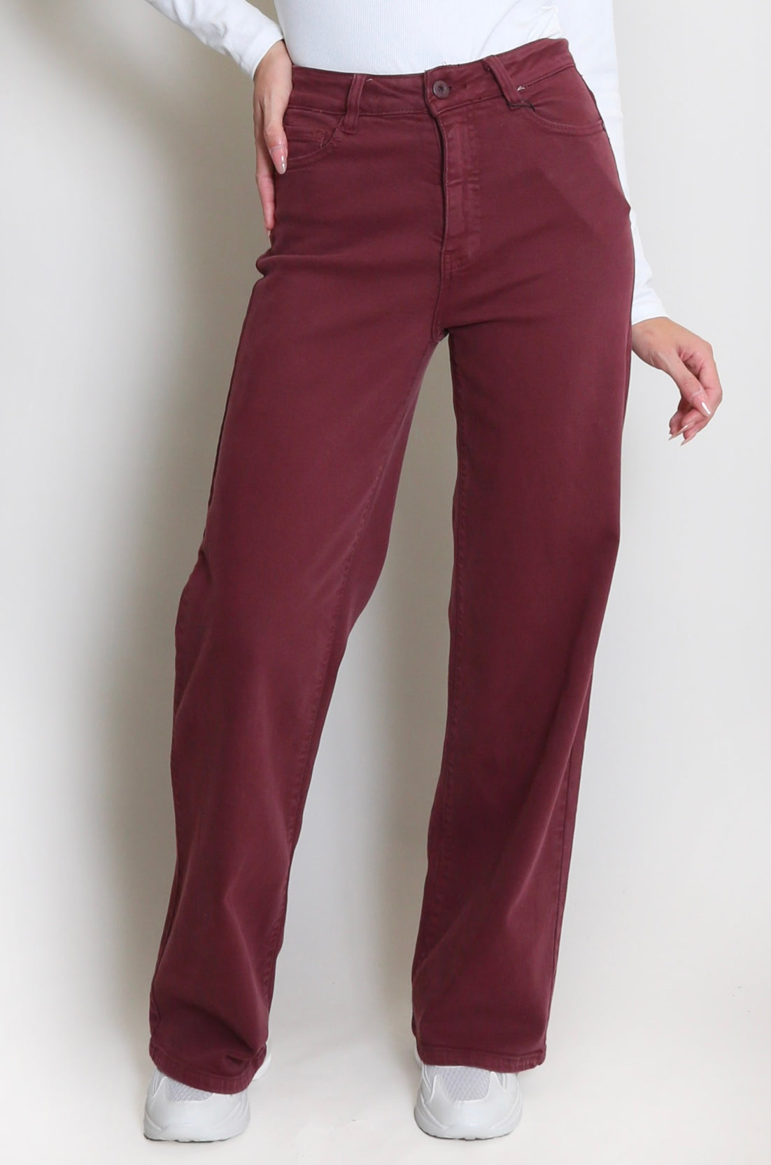 Burgundy Jeans