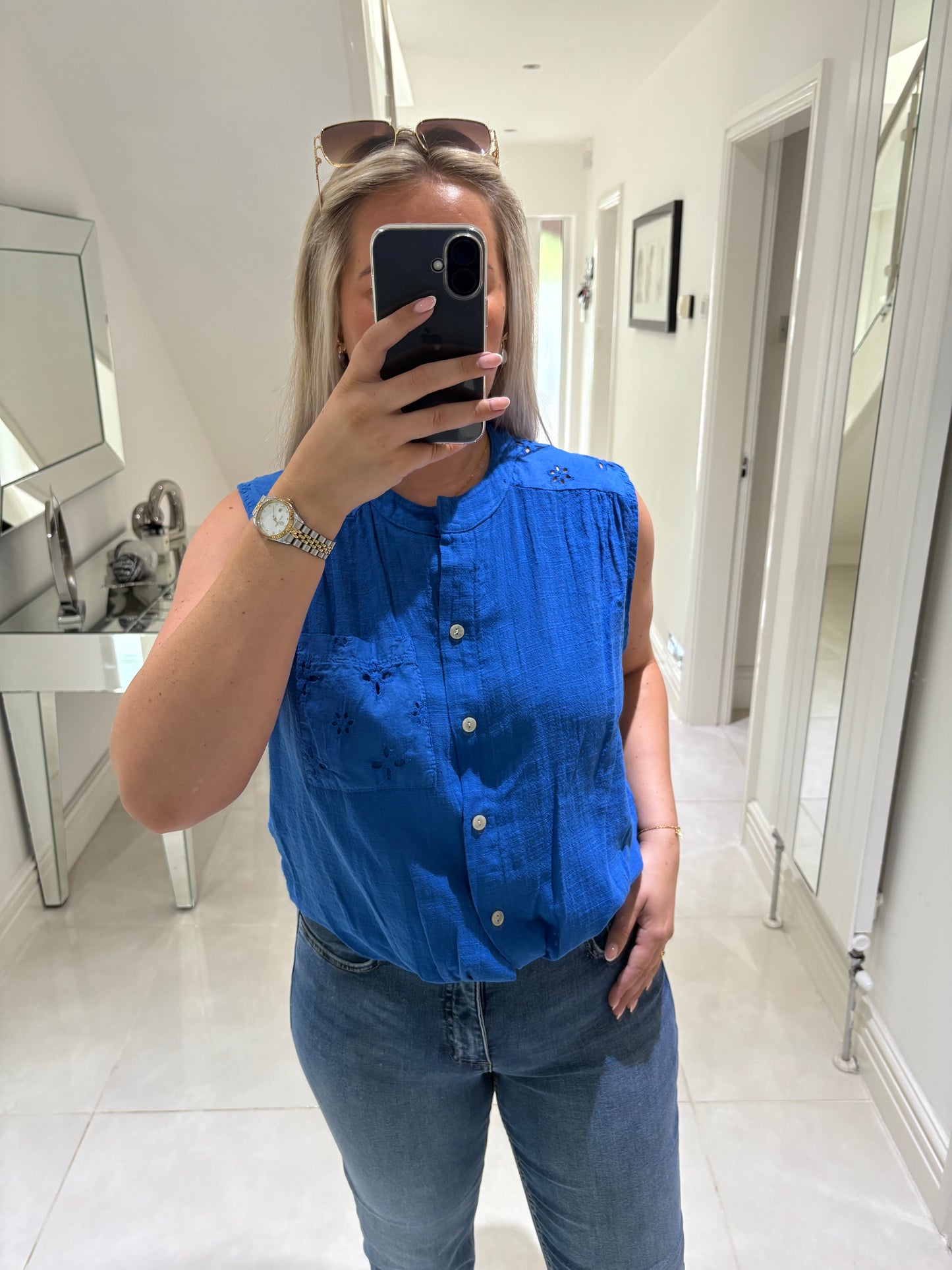 Tara Tie Front Top