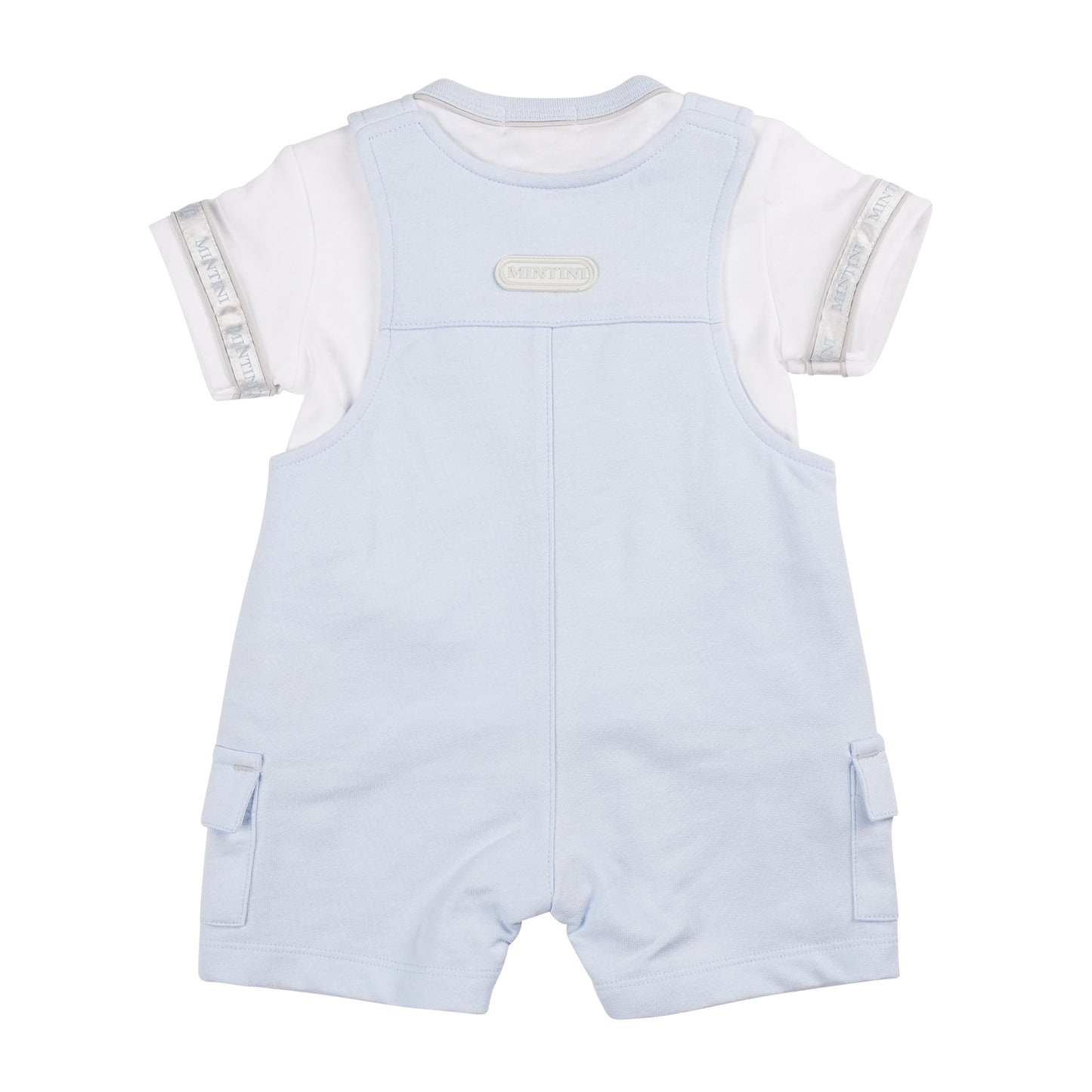 Mintini Top And Short Dungaree Set Blue MB6329/MB6329A