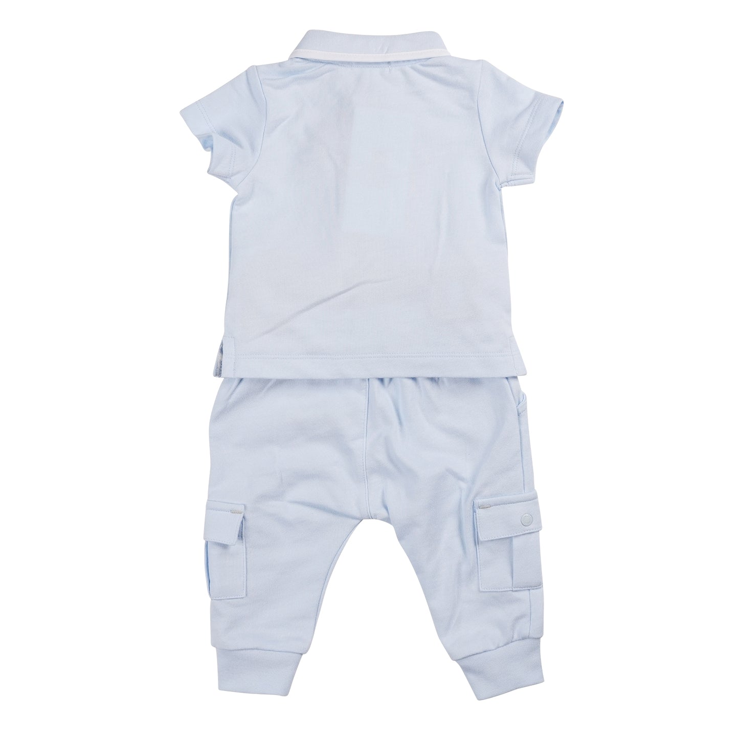 Mintini Polo Top & Jog Pant Set Blue MB6332A