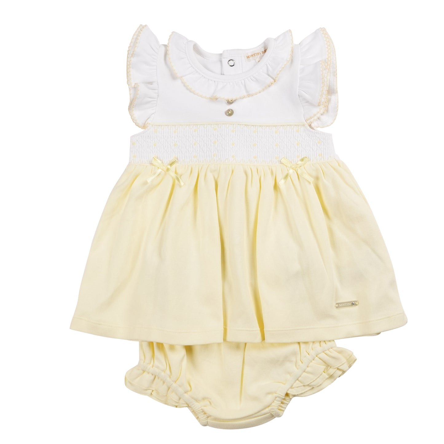 Mintini Dress White-Lemon MB6391/MB6391A