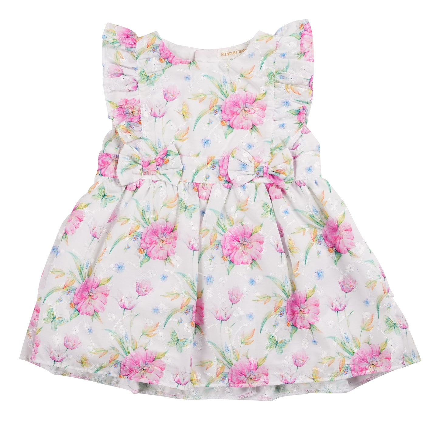 Mintini Dress White- Floral MB6465/MB6465A