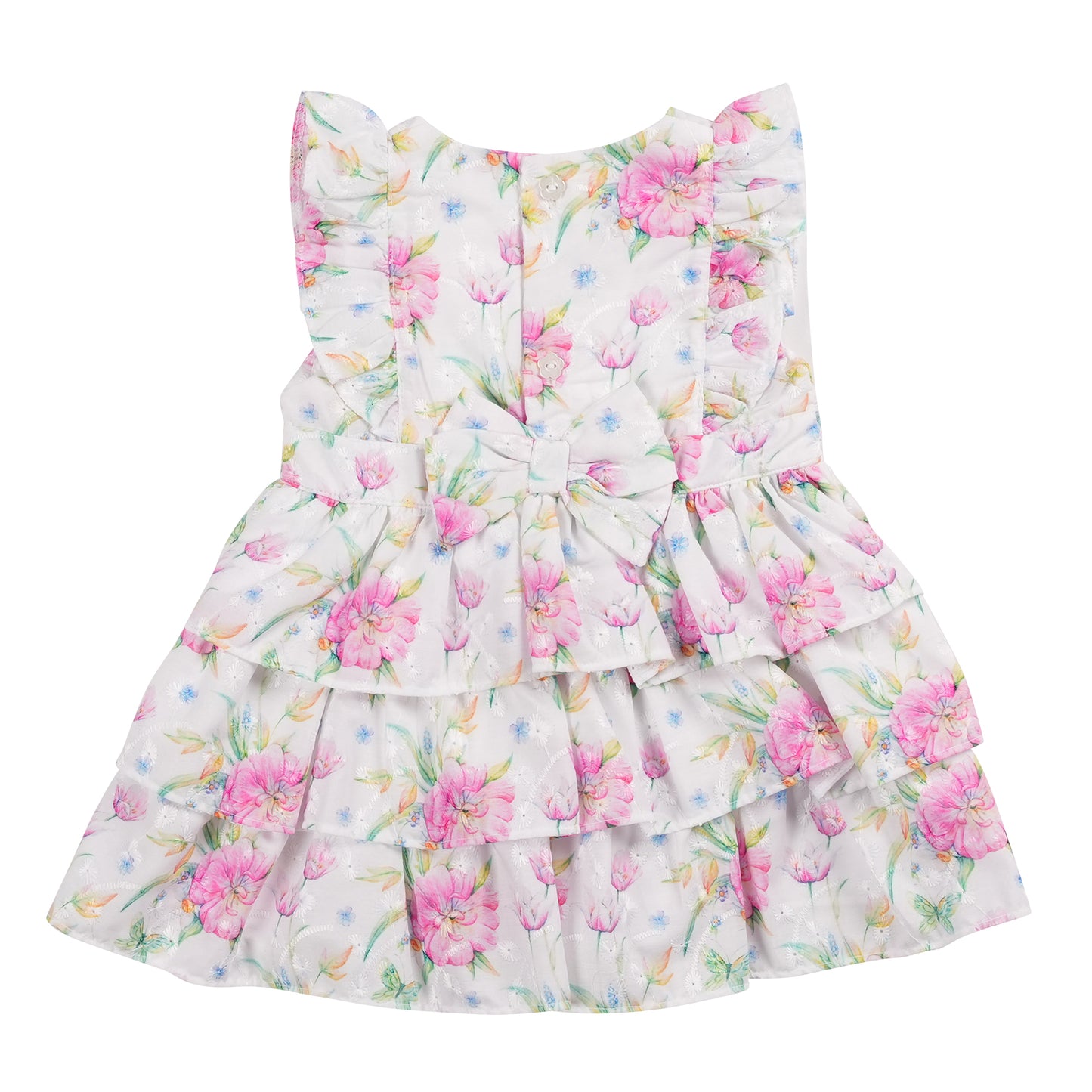 Mintini Dress White- Floral MB6465/MB6465A