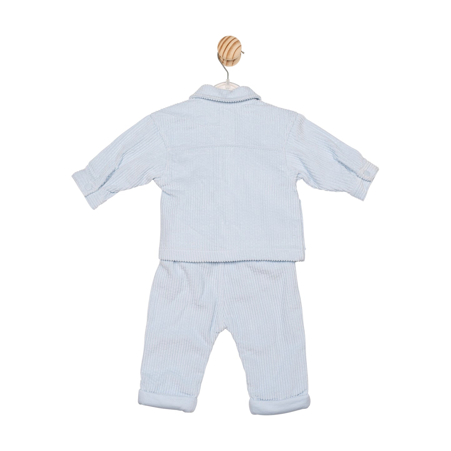 MINTINI TOP, TROUSER & SHIRT WHITE/BLUE MB6566/MB6566A CHILDRENSWEAR
