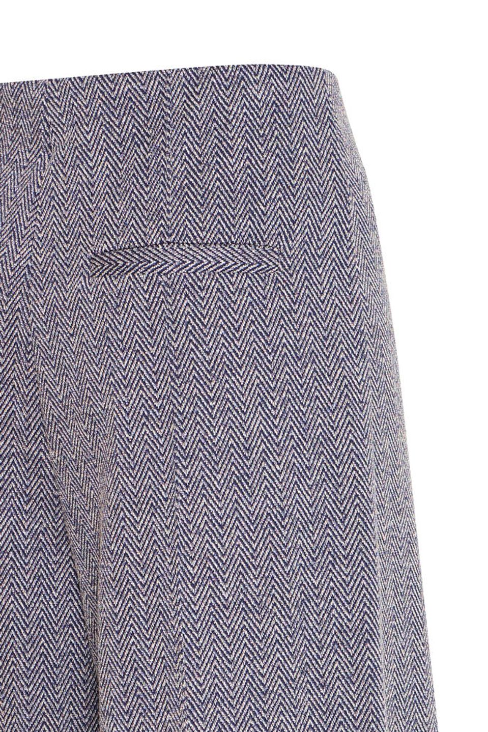 ICHI KATE JACQUARD TROUSERS PATRIOT BLUE HERRINGBONE 20121602
