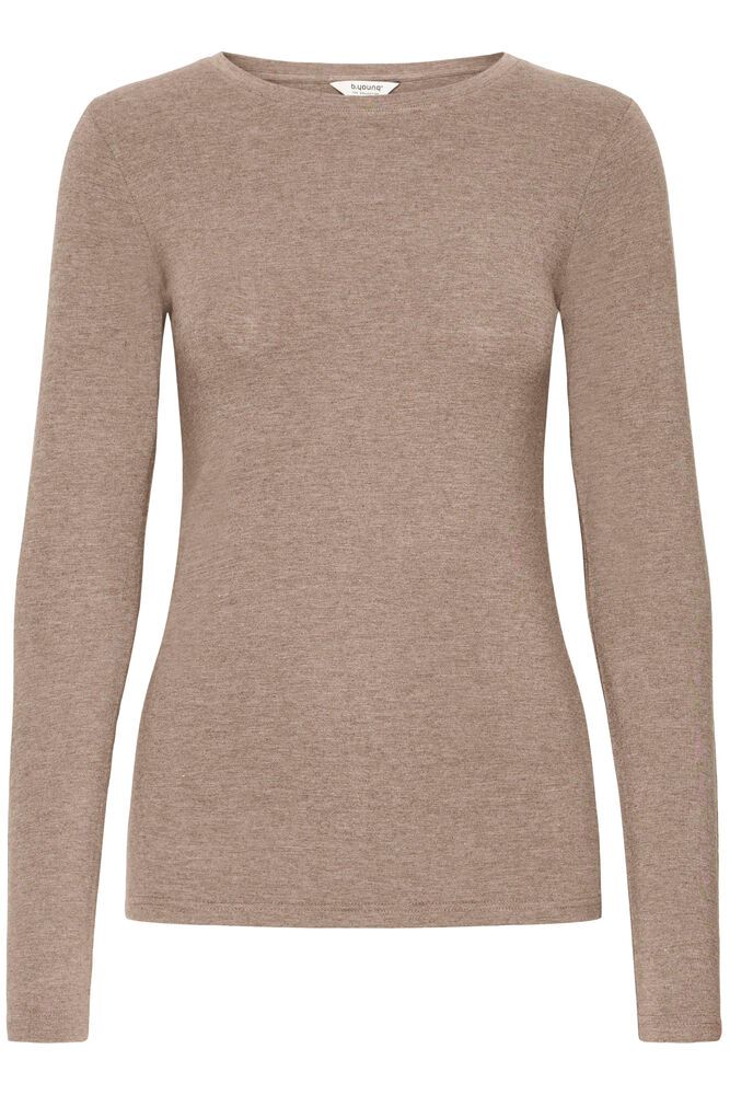 BYOUNG PAMILA LS TSHIRT WALNUT MELANGE 20807594