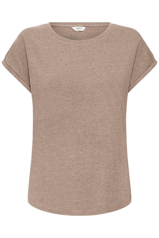 B YOUNG PAMILA SS TSHIRT WALNUT MELANGE