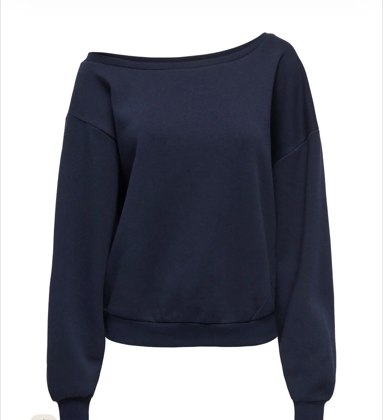 ONLY RHINA LS ONE SHOULDER SWEATSHIRT - NIGHT SKY
