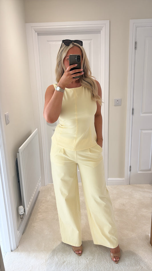 ICHI KATE DENIM PANTS 20125798 ALMOND OIL