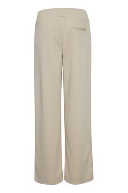 ICHI PREMIUM BRAND Long Wide Leg Kate Trousers Doeskin