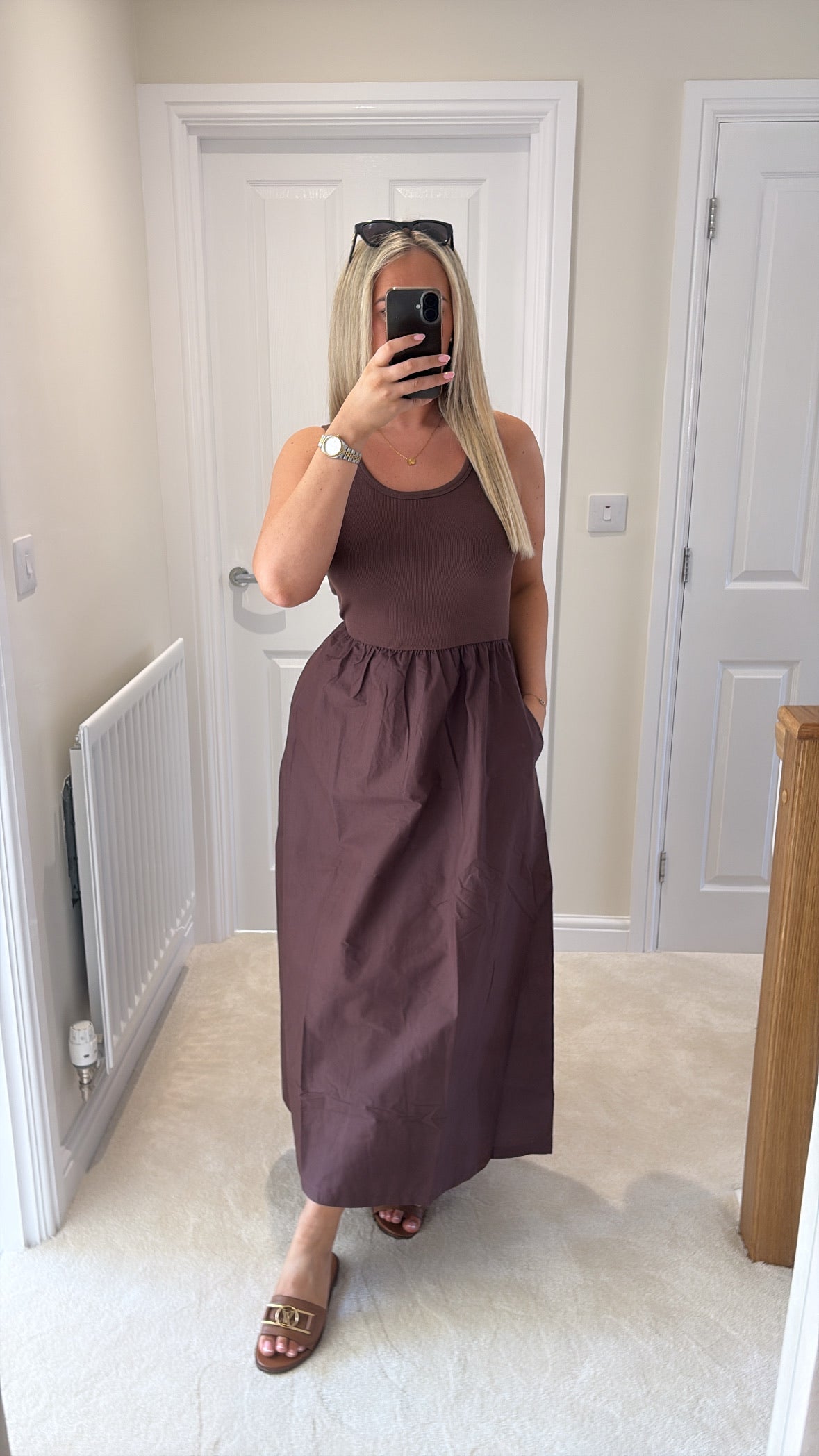 B YOUNG SUNNIA DRESS 20818936 FRENCH ROAST