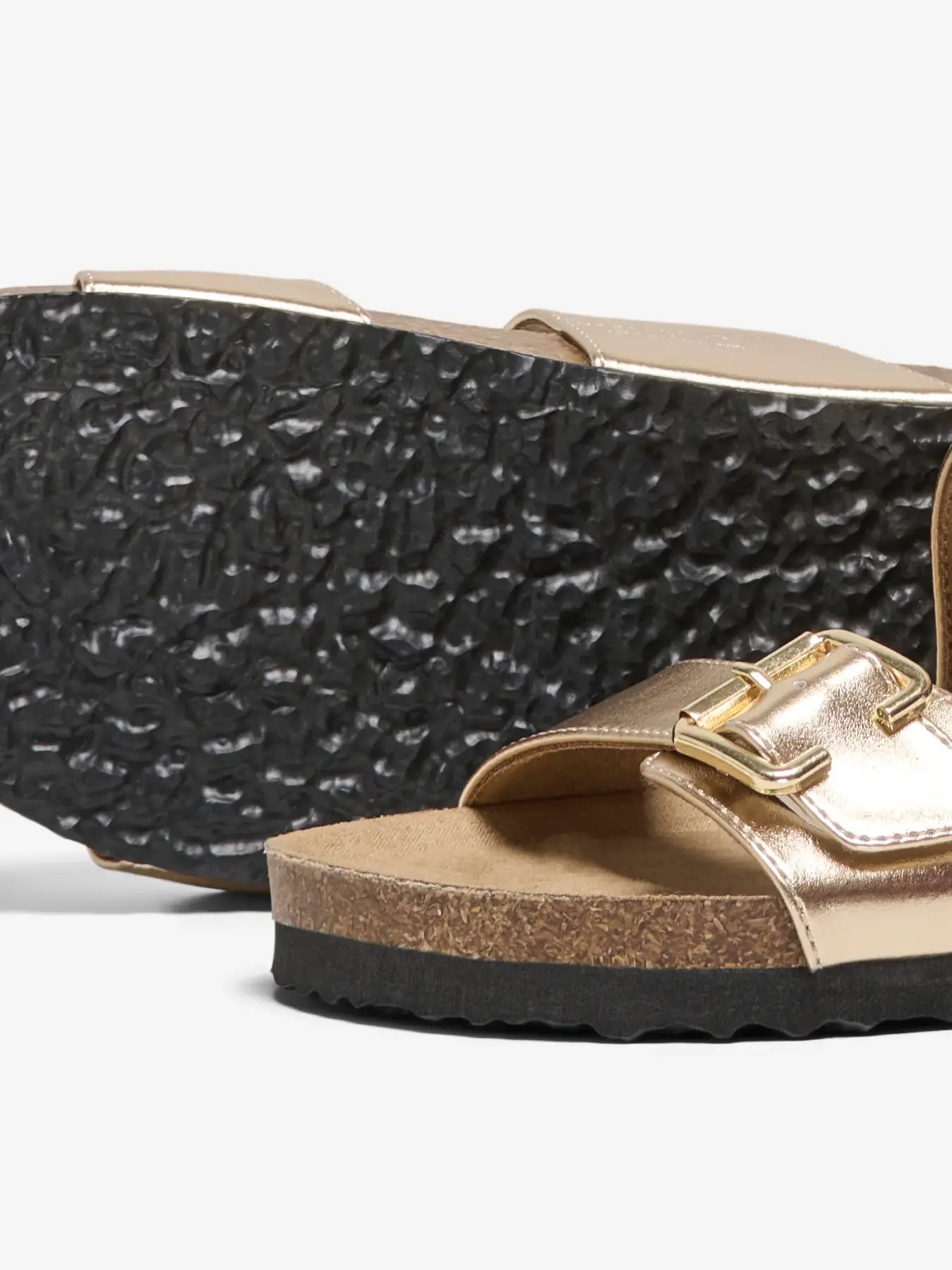 ONLY MAXI-13 PU STRAP BUCKLE SANDAL 15331392 GOLD