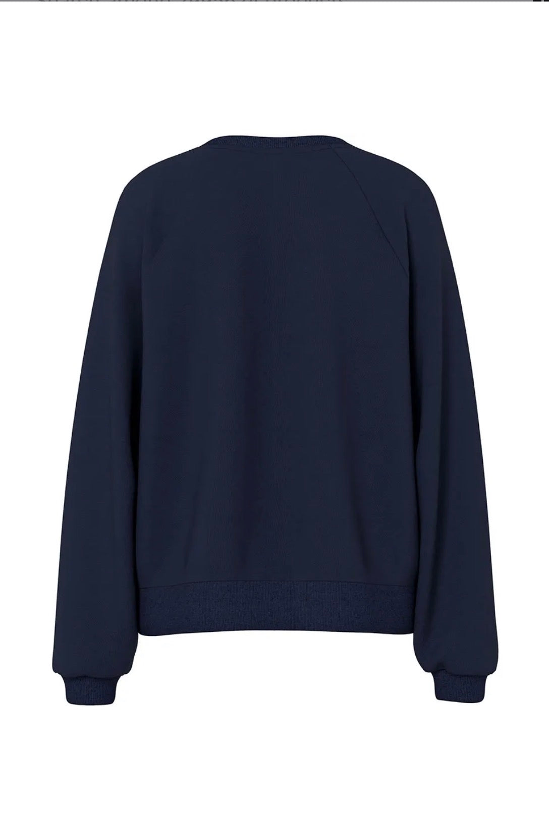 PIECES GRETA LS EMB SWEATSHIRT - SKY CAPTAIN / RED HEART