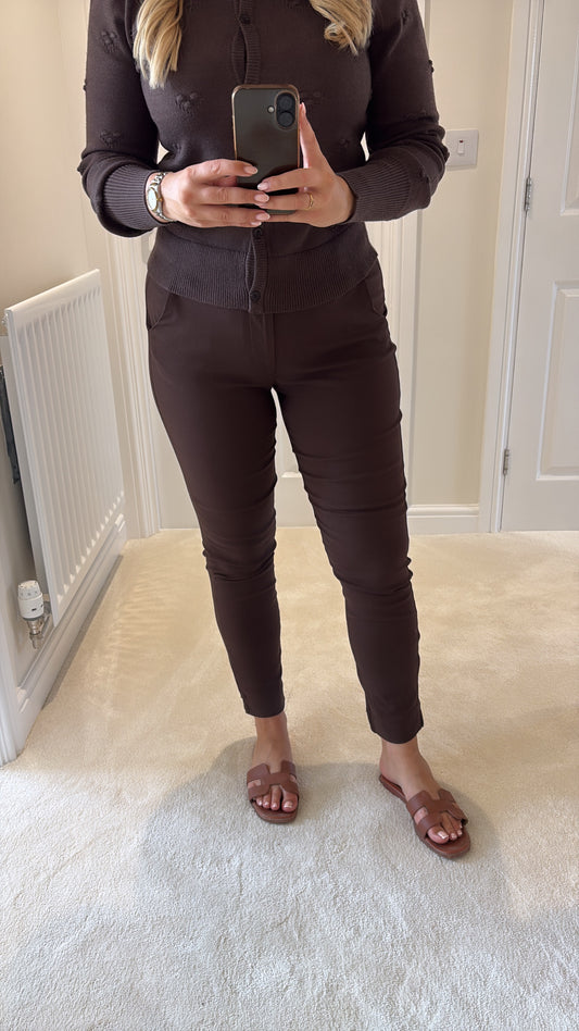 B YOUNG DIXI CHINOS - JAVA BROWN