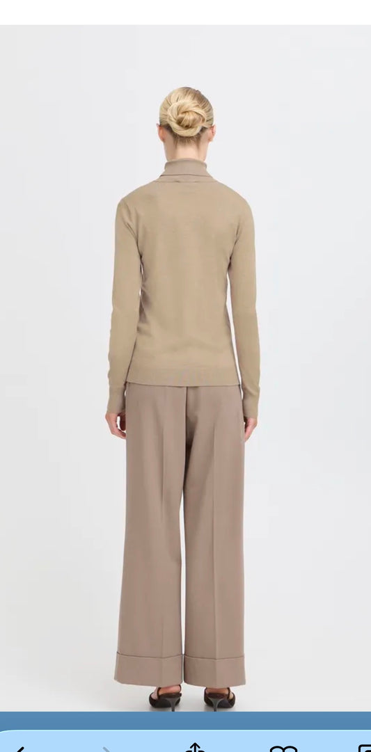 B YOUNG MMORLA ROLLNECK - HUMUS MELANGE