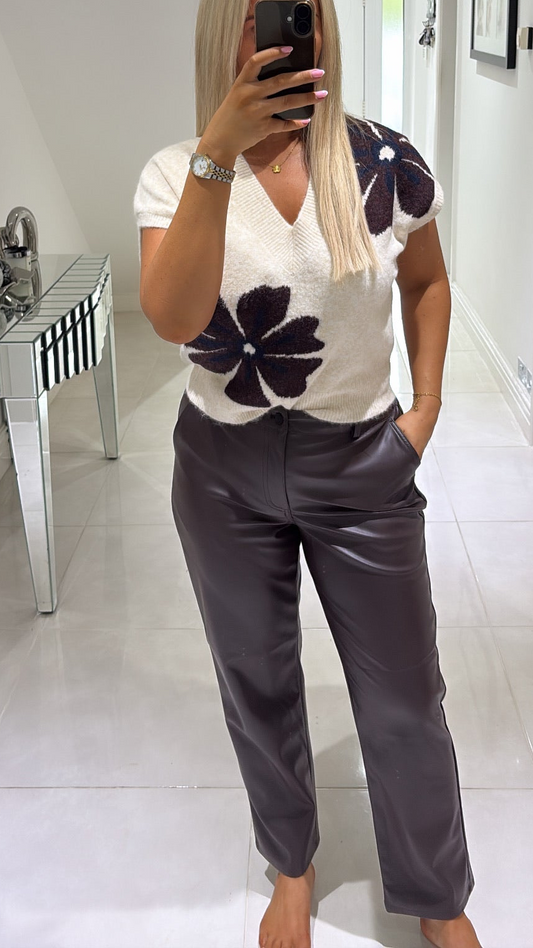 B YOUNG DAJA PANTS - JAVA BROWN